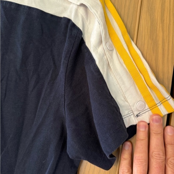 adidas Originals Cosmic Confession Snap Sleeve Three Stripe Tee / small - Picture 16 of 16